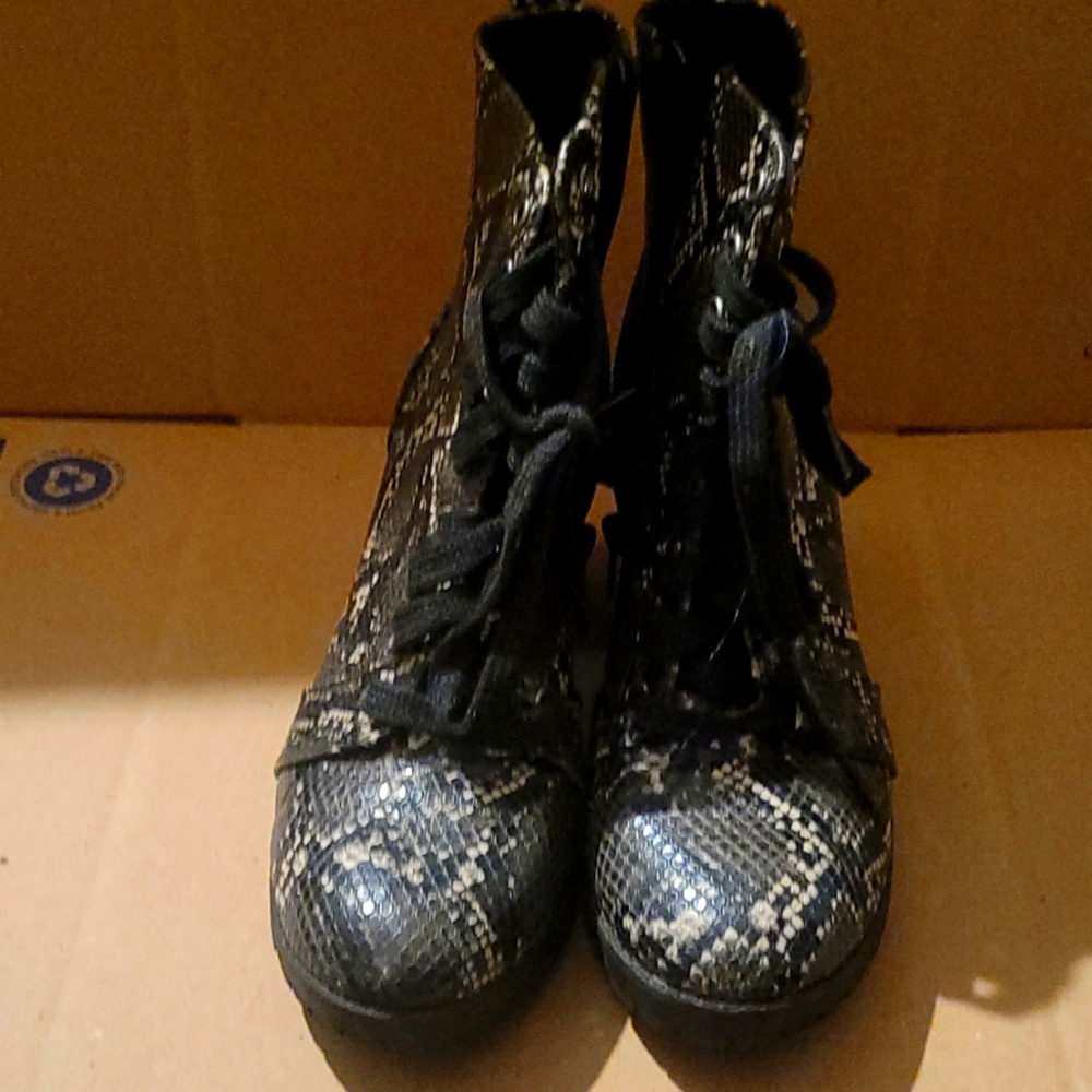 Snake Print heels